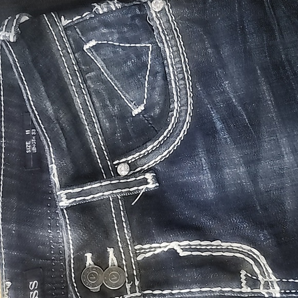 NWOT Vigoss The NY Boot Jean with Bling Pockets Size 11 - Picture 4 of 10